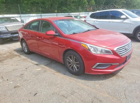 5NPE24AF8HH541452 2017 HYUNDAI SONATA Red Передня права чверть