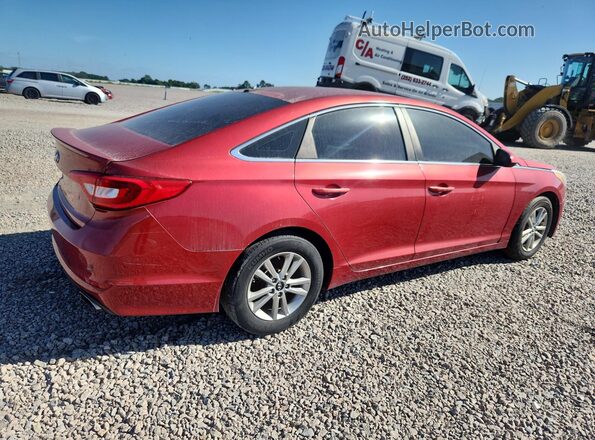 5NPE24AF8HH563239 2017 HYUNDAI SONATA Red Հետևի աջ