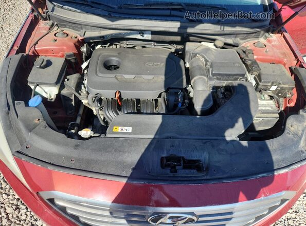 5NPE24AF8HH563239 2017 HYUNDAI SONATA Red Սալոնի հետևի տեսք