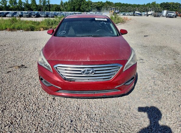 5NPE24AF8HH563239 2017 HYUNDAI SONATA Red Դիմացի տեսք