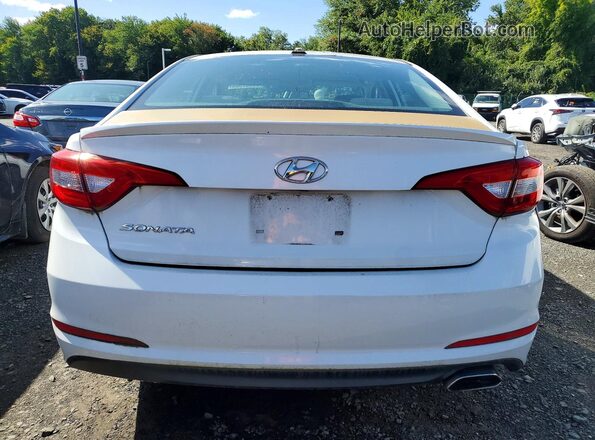5NPE24AF9HH453719 2017 HYUNDAI SONATA White Rear view