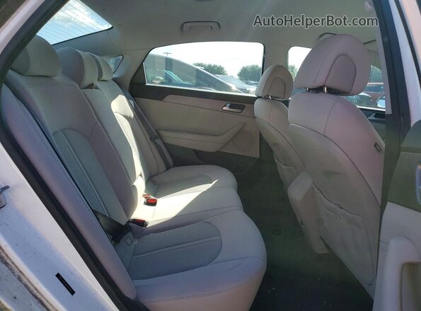 5NPE24AF9HH453719 2017 HYUNDAI SONATA White Rear seats view