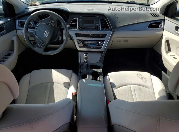5NPE24AF9HH453719 2017 HYUNDAI SONATA White Dashboard view