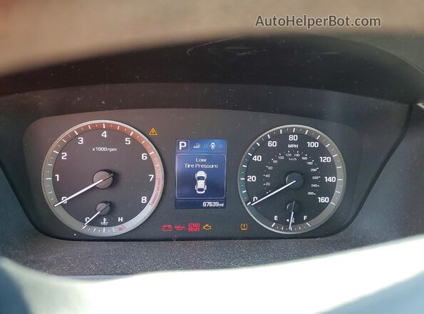 5NPE24AF9HH453719 2017 HYUNDAI SONATA White Instrument cluster view