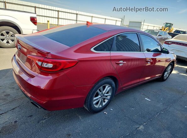 5NPE24AF9HH492097 2017 HYUNDAI SONATA Red Tył prawy