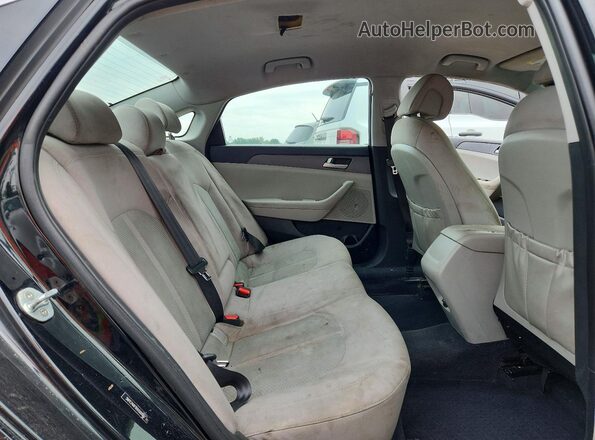 5NPE24AF9HH501042 2017 HYUNDAI SONATA Black Вид задніх сидінь