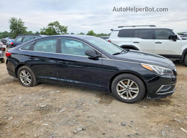 5NPE24AF9HH501042 2017 HYUNDAI SONATA Black Передня права чверть