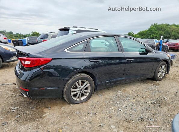 5NPE24AF9HH501042 2017 HYUNDAI SONATA Black Задня права чверть