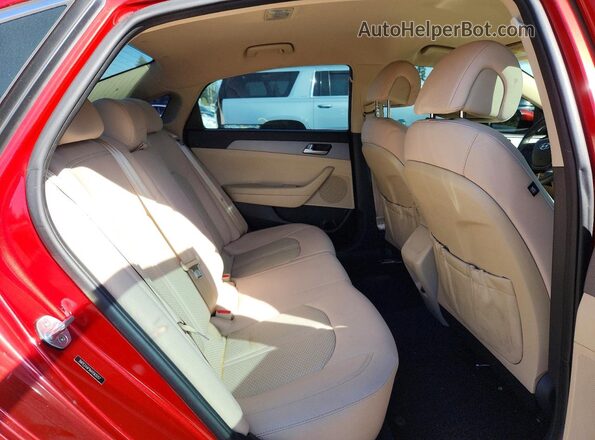 5NPE24AF9HH593057 2017 HYUNDAI SONATA Красный Вид задних сидений