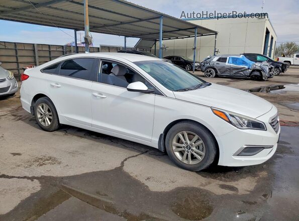 5NPE24AFXGH275558 2016 HYUNDAI SONATA White Передня права чверть