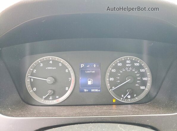 5NPE24AFXGH275558 2016 HYUNDAI SONATA White Вид щитка приладів