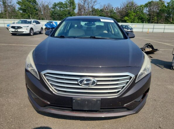 5NPE24AFXGH319915 2016 HYUNDAI SONATA Gray Вид спереду