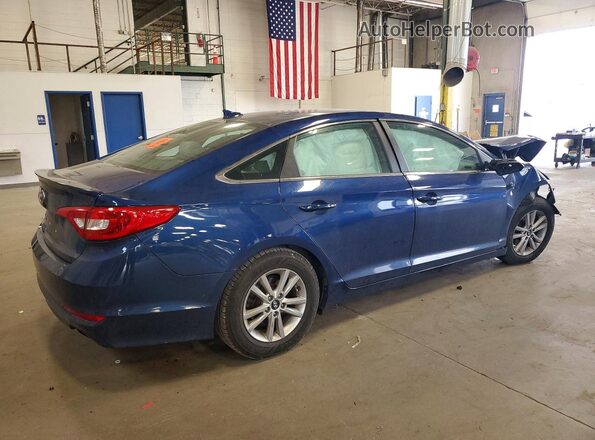 5NPE24AFXHH591608 2017 HYUNDAI SONATA Blue Задня права чверть