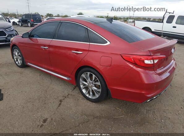 5NPE34AB0HH579056 2017 HYUNDAI SONATA Red Rear left