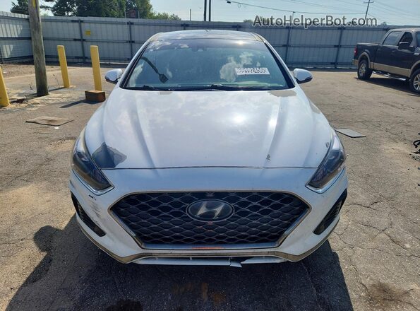 5NPE34AB0KH745602 2019 HYUNDAI SONATA Белый Вид спереди