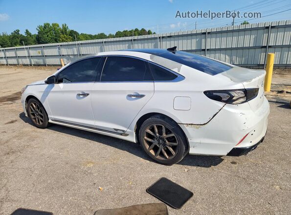 5NPE34AB0KH745602 2019 HYUNDAI SONATA Белый Задняя левая четверть