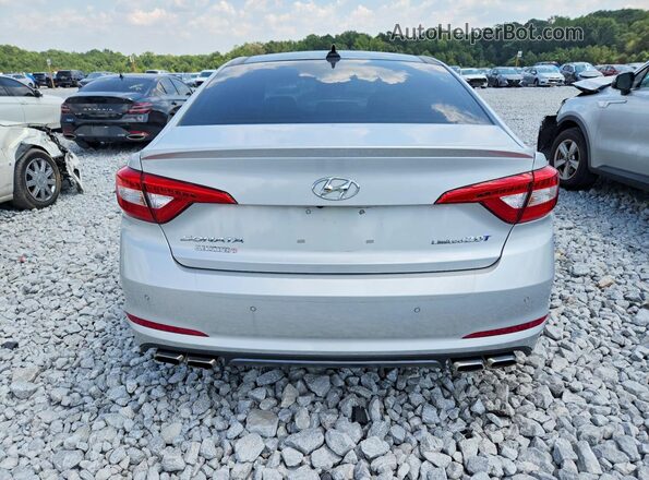 5NPE34AB1HH577512 2017 HYUNDAI SONATA Silver Widok z tyłu