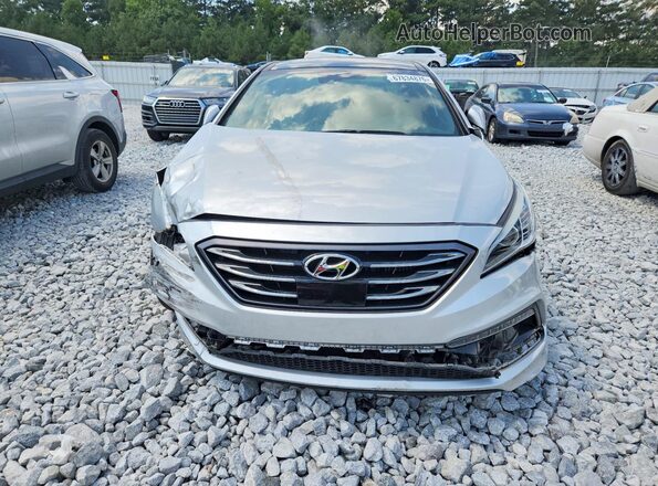 5NPE34AB1HH577512 2017 HYUNDAI SONATA Silver Widok z przodu