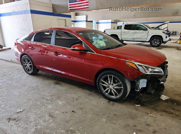 5NPE34AB3HH546259 2017 HYUNDAI SONATA Red Передня права чверть