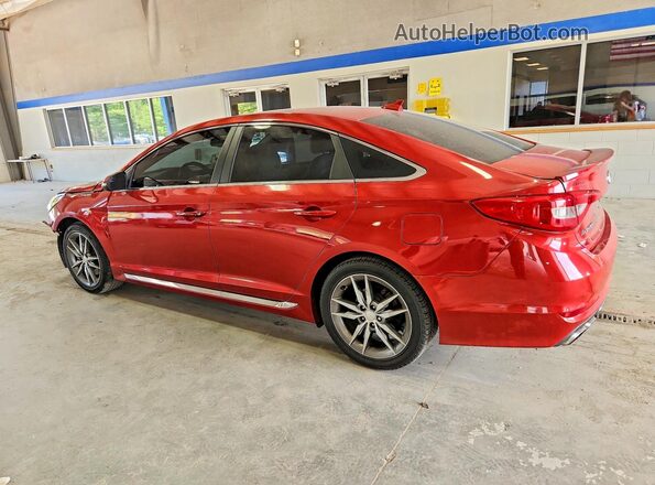 5NPE34AB3HH546259 2017 HYUNDAI SONATA Red Задня ліва чверть