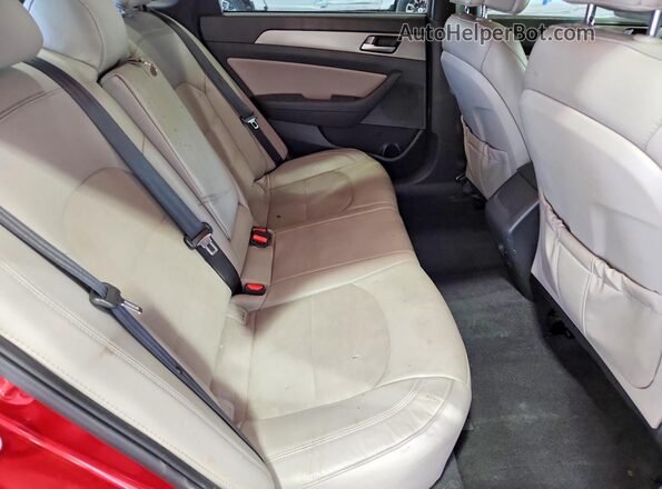 5NPE34AB3HH546259 2017 HYUNDAI SONATA Red Вид задніх сидінь