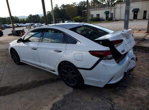 5NPE34AB3JH618020 2018 HYUNDAI SONATA White უკანა მარცხენა