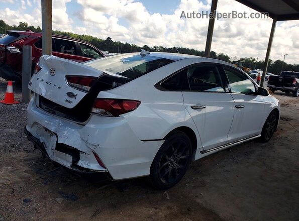 5NPE34AB3JH618020 2018 HYUNDAI SONATA White უკანა მარჯვენა