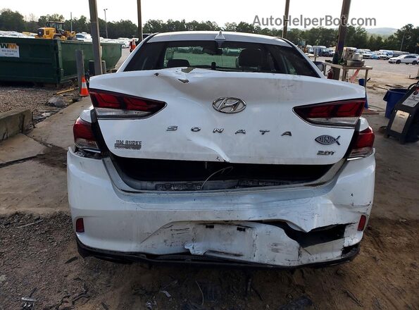 5NPE34AB3JH618020 2018 HYUNDAI SONATA White უკანა ხედი