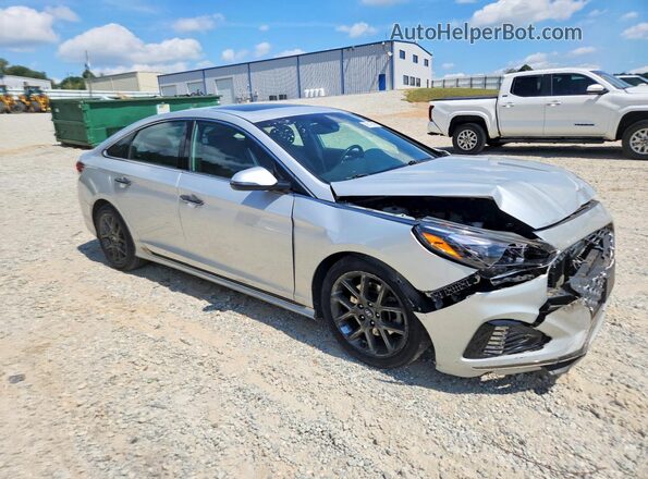 5NPE34AB3JH634234 2018 HYUNDAI SONATA Серебряный Передняя правая четверть