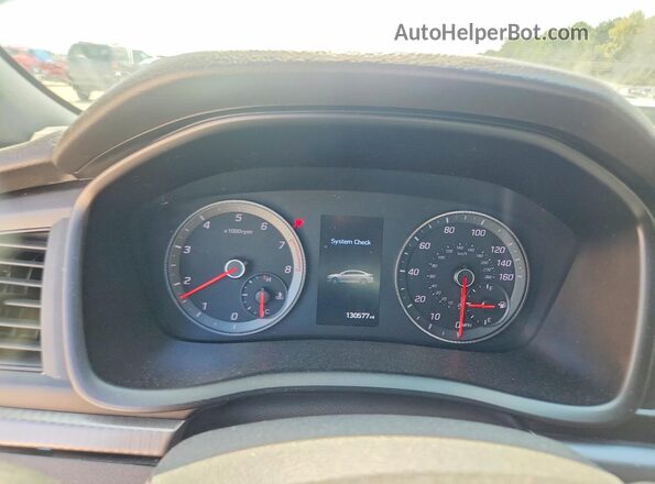 5NPE34AB3JH634234 2018 HYUNDAI SONATA Серебряный Вид щитка приборов
