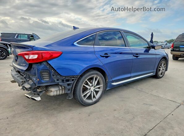 5NPE34AB8HH558178 2017 HYUNDAI SONATA Blue Tył prawy