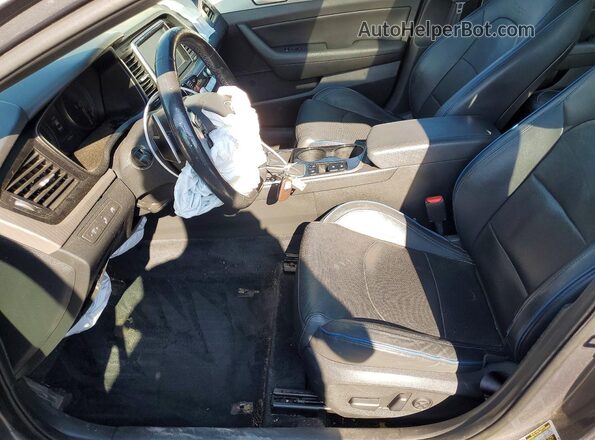 5NPE34AB8JH681906 2018 HYUNDAI SONATA Charcoal Vista interior delantera