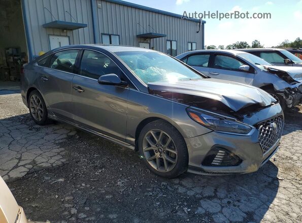 5NPE34AB8JH681906 2018 HYUNDAI SONATA Charcoal Delantero derecho