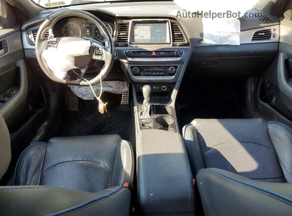 5NPE34AB8JH681906 2018 HYUNDAI SONATA Charcoal Vista del salpicadero