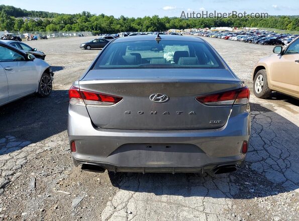 5NPE34AB8JH681906 2018 HYUNDAI SONATA Charcoal Vista trasera
