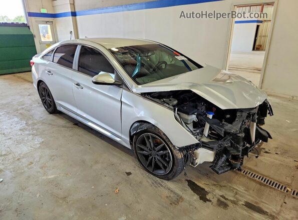 5NPE34ABXHH537266 2017 HYUNDAI SONATA Серебряный Передняя правая четверть