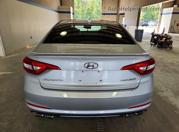 5NPE34ABXHH537266 2017 HYUNDAI SONATA Серебряный Вид сзади