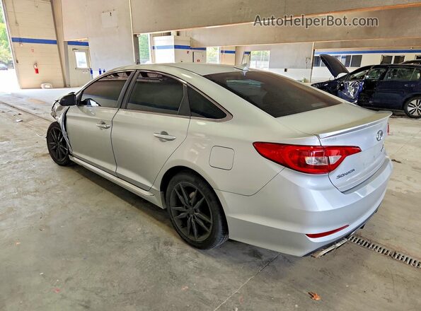 5NPE34ABXHH537266 2017 HYUNDAI SONATA Серебряный Задняя левая четверть