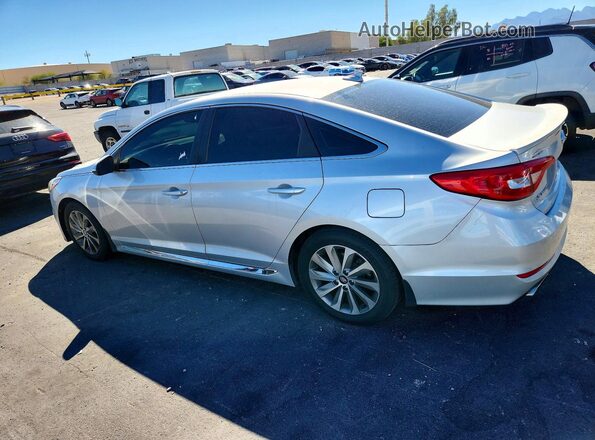 5NPE34AF0GH339488 2016 HYUNDAI SONATA Silver Հետևի ձախ