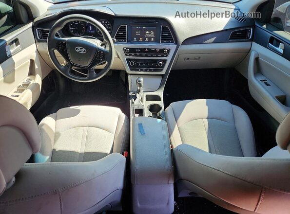 5NPE34AF0GH339488 2016 HYUNDAI SONATA Silver Առջևի վահանակի տեսք