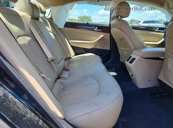5NPE34AF0HH517501 2017 HYUNDAI SONATA Black Rear seats view