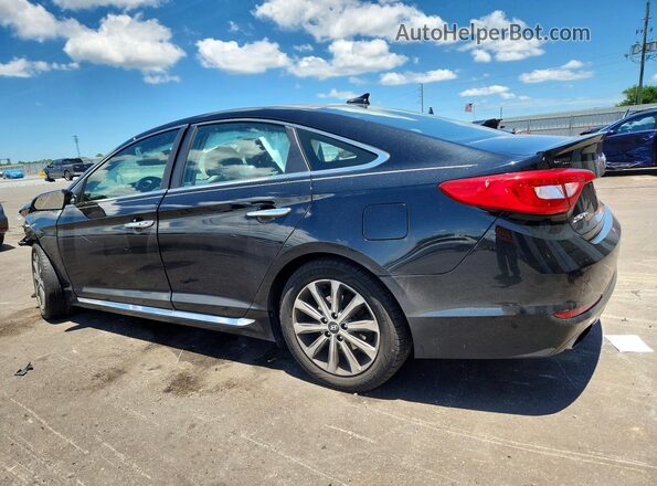 5NPE34AF0HH517501 2017 HYUNDAI SONATA Black Rear left