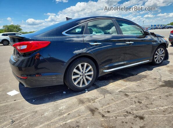 5NPE34AF0HH517501 2017 HYUNDAI SONATA Black Rear right