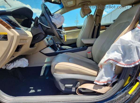 5NPE34AF0HH517501 2017 HYUNDAI SONATA Black Front interior view