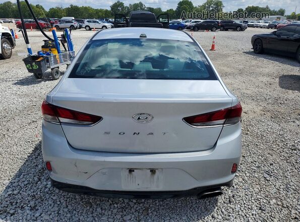 5NPE34AF0JH632105 2018 HYUNDAI SONATA Silver Rear view