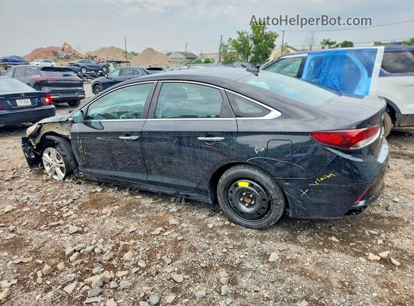 5NPE34AF0JH721995 2018 HYUNDAI SONATA Black Հետևի ձախ