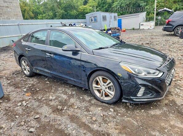 5NPE34AF0JH721995 2018 HYUNDAI SONATA Black Առջևի աջ