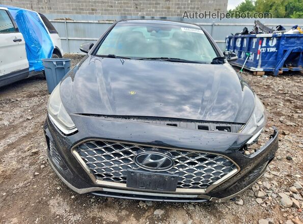 5NPE34AF0JH721995 2018 HYUNDAI SONATA Black Դիմացի տեսք