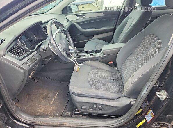 5NPE34AF0JH721995 2018 HYUNDAI SONATA Black Սալոնի դիմացի տեսք