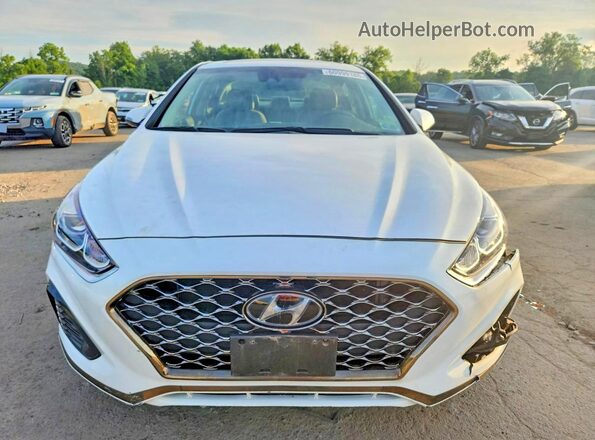 5NPE34AF0KH787559 2019 HYUNDAI SONATA White Vista frontal